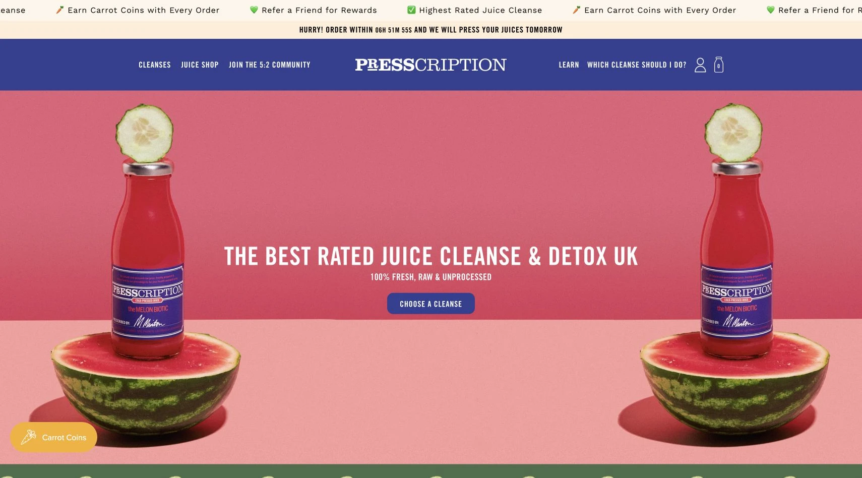 Presscription storefront