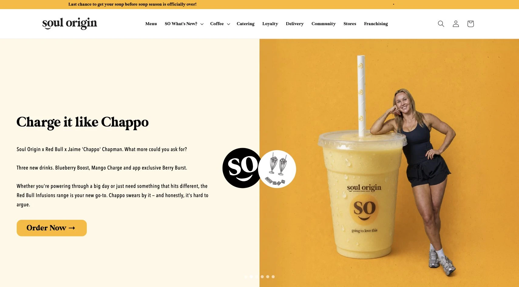 Soul Origin storefront