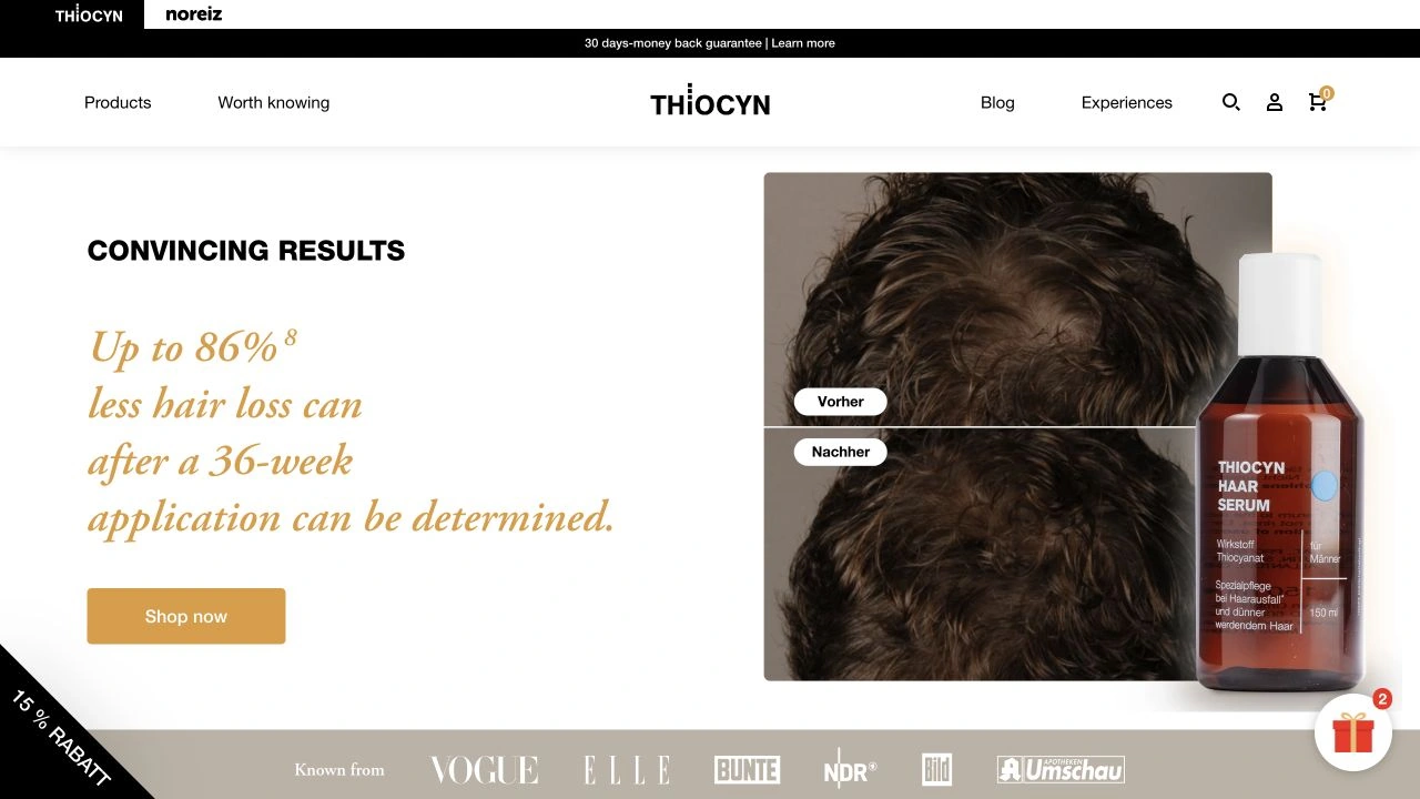 Thiocyn storefront